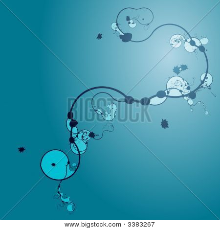 Swirly Floral Grunge