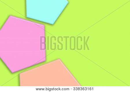 Pastel color modern background created by overlapping layers.