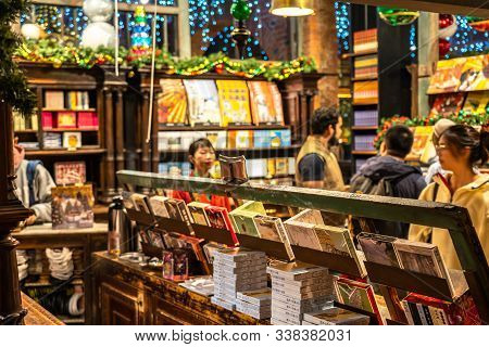 Interior Decoration Of Miyahara On Christmas Event. A Red-brick Architecture Old Ophthalmology Clini
