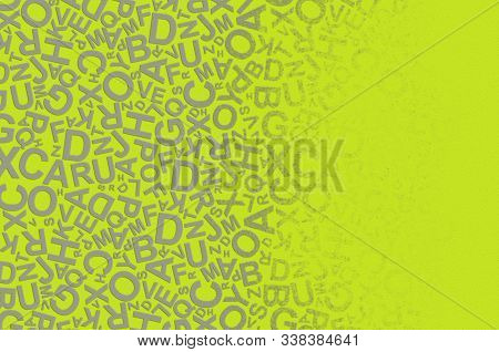 Creative And Modern Background With Alphabet Letters.