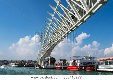 Bridge Of The People Mover In Venice, Italy.