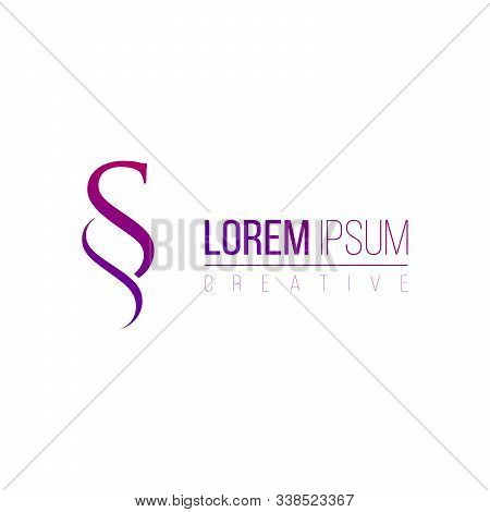 Ss Modern Letter Logo Design, Business Corporate Identity Concept. Stock Vector Illustration Isolate