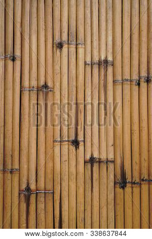 Front View Textured Brown Bamboo Background,nature, Copy Space