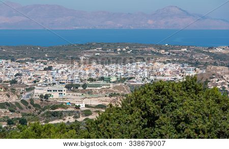 Mediterranean Coastal Landscape In The South Of The Island Kos Greece