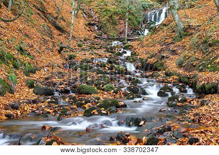 Waterfall In Yedigoller National Park, Bolu City, Turkey