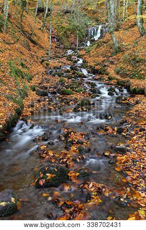 Waterfall In Yedigoller National Park, Bolu City, Turkey
