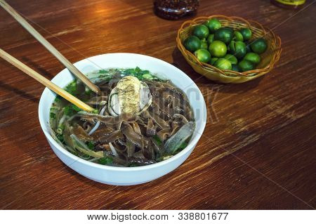 Balut Boiled Developing Duck Embryo Is A Special Cuisine In Asia. Its Very Popular In Philippine, Vi
