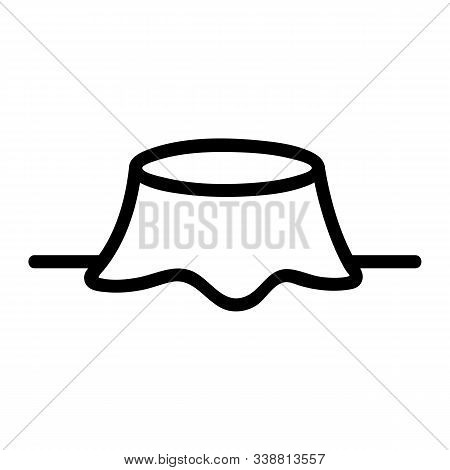 Deforestation Icon Vector. Thin Line Sign. Isolated Contour Symbol Illustration