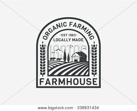 Farm House Logo Vector Photo Free Trial Bigstock