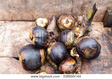 Sea Coconut, Or Lodoicea Is Used As Dessert Ingredients In Malaysia