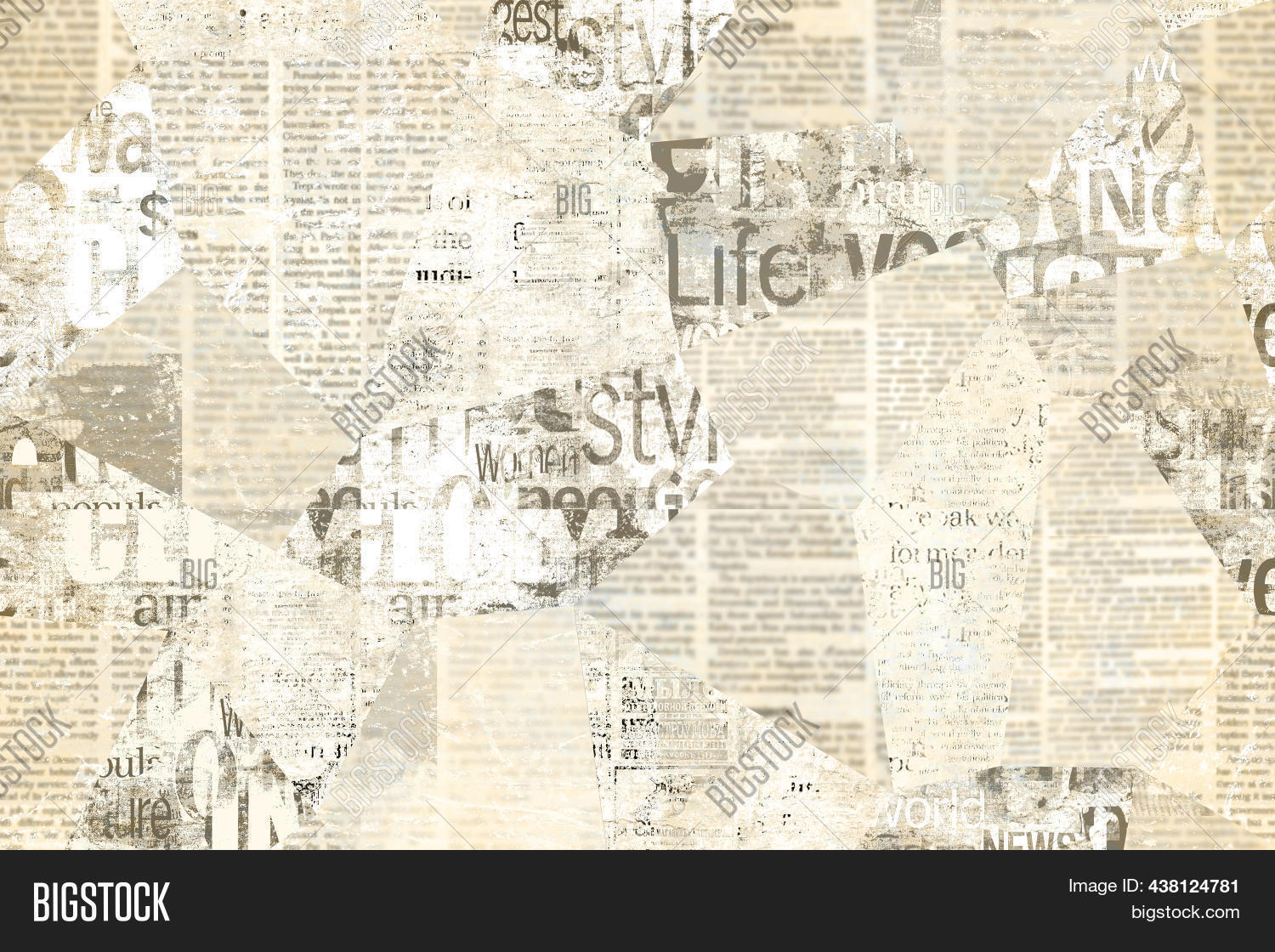 Newspaper Paper Grunge Image &amp; Photo (Free Trial) | Bigstock