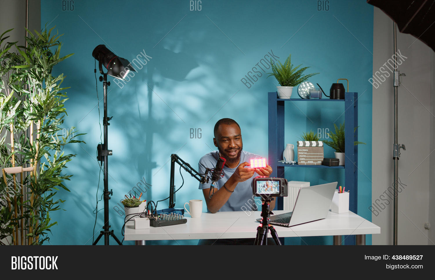 Human Using Product Photo Man Showing Product On Image & Photo (Free Trial) | Bigstock