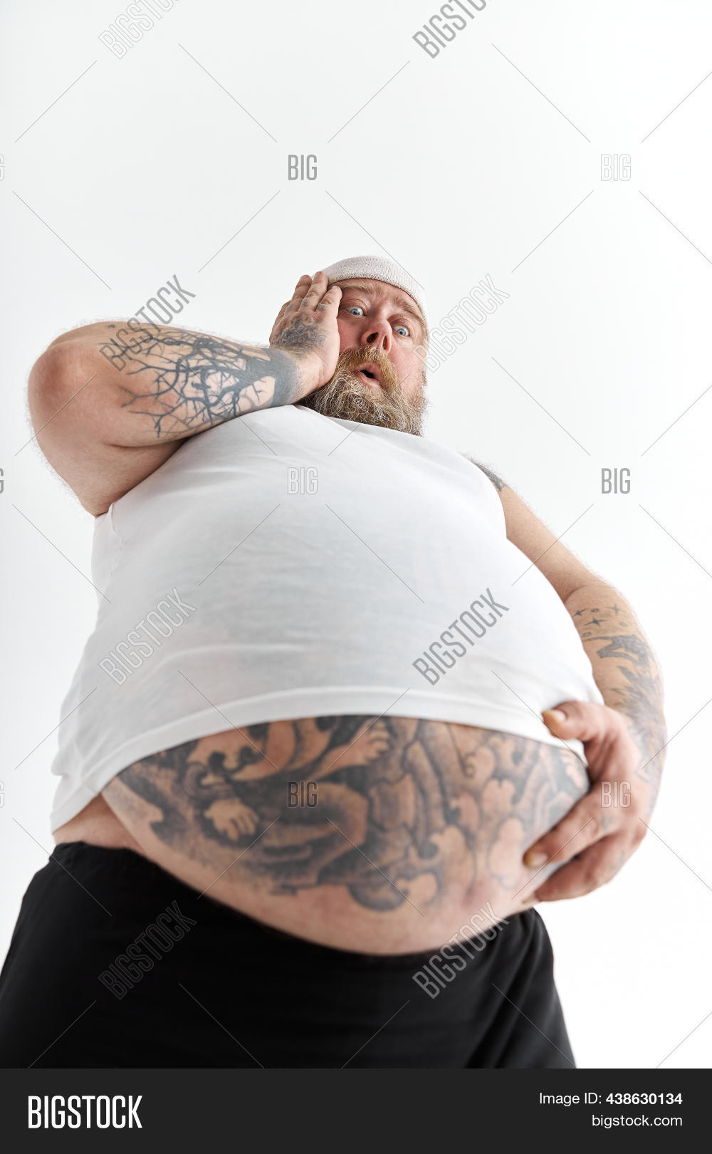 Fat Man Big Belly Image & Photo (Free Trial) | Bigstock