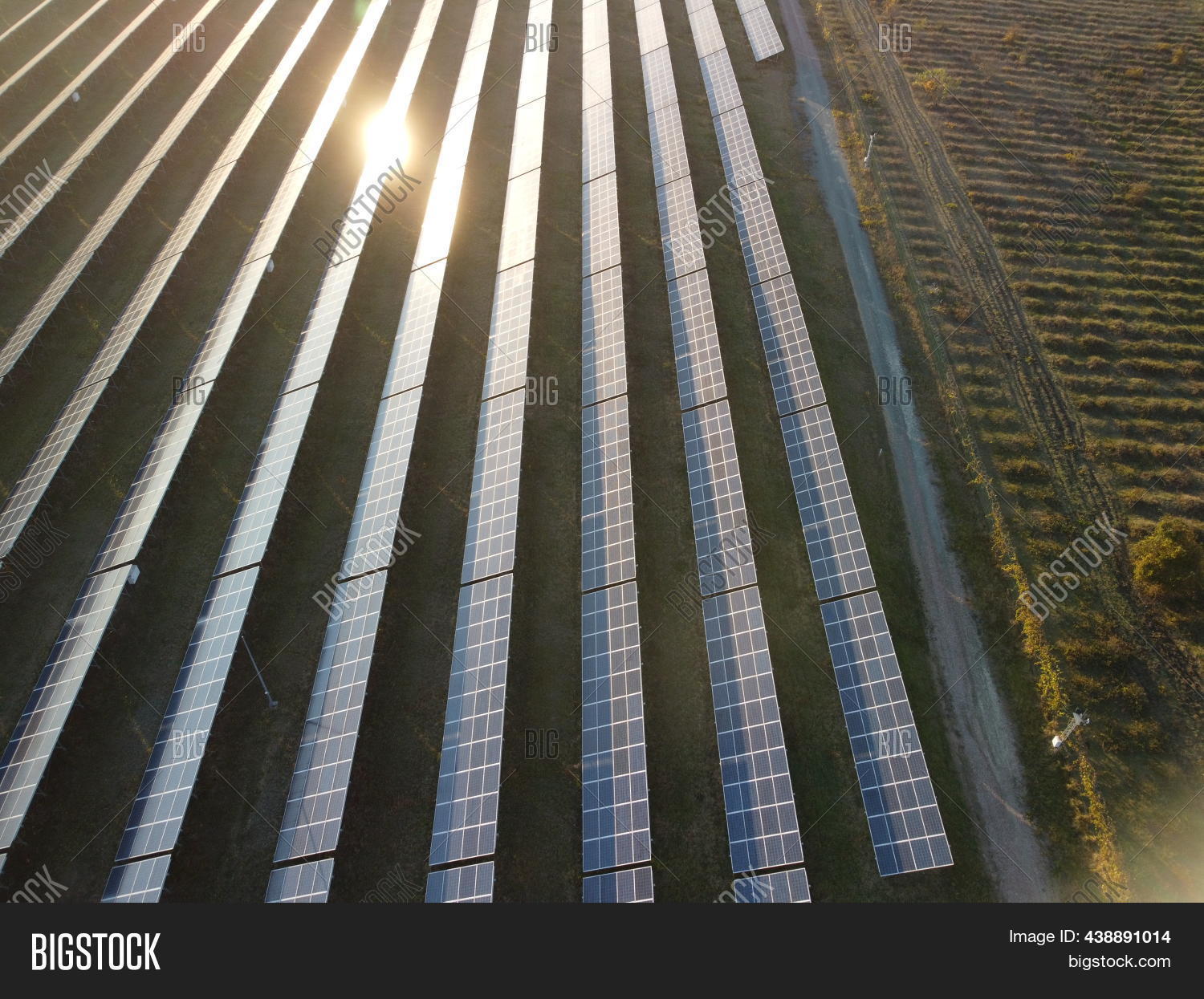 Top View Solar Panel Aerial Top View Solar Image & Photo (Free Trial) | Bigstock