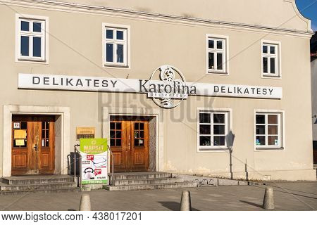 Siewierz, Poland -31.10.2021- Karolinal Grocery Store In Siewierz