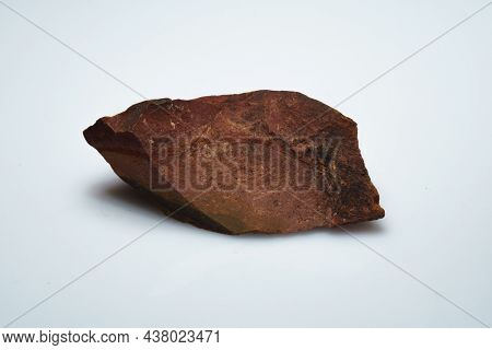 Natural Jasper Mukaite Ore On The Background