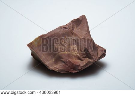 Natural Jasper Mukaite Ore On The Background