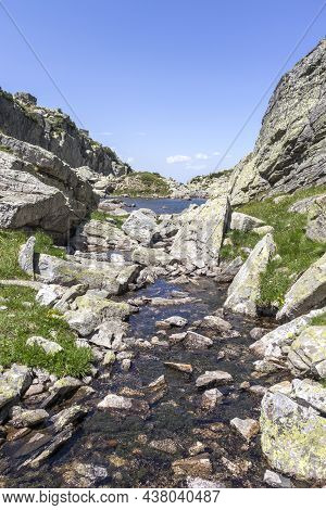 Landscape Of Rila Mountain Near The Scary Lake, Bulgaria
