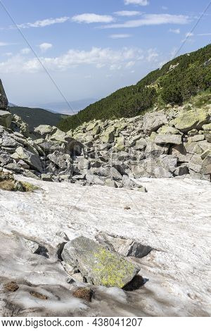 Landscape Of Rila Mountain Near The Scary Lake, Bulgaria