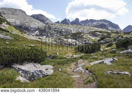 Landscape Of Rila Mountain Near The Scary Lake, Bulgaria