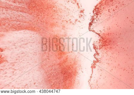Artistic Decoration Made Of Epoxy Resin And Sequins. Epoxy Resin Paint, Abstract Background