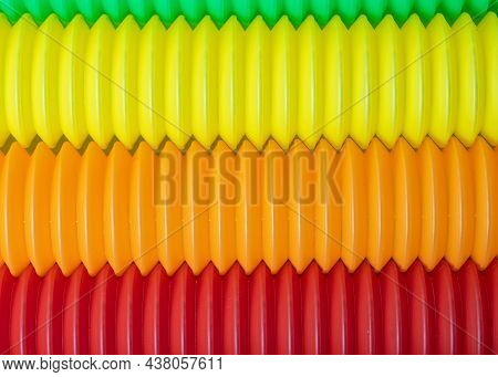 Background From Colorful Pop Tubes,new Fidget Antistress Toy.