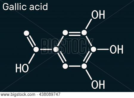 Gallic Acid, Trihydroxybenzoic Acid Molecule, Is Phenolic Acid, Found In Gallnuts, Sumac, Witch Haze