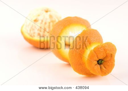 Oloupaný pomeranč perspektivy tři