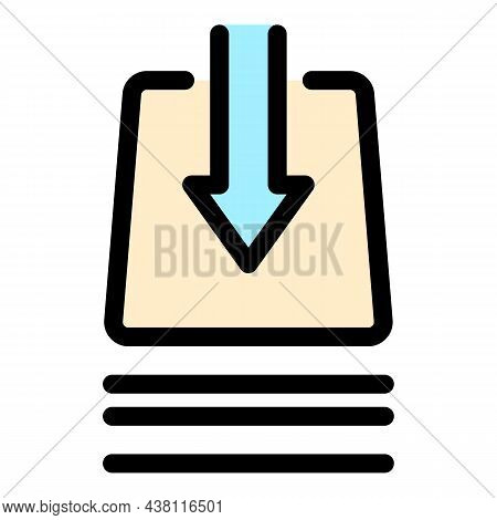 Absorbent Material Icon. Outline Absorbent Material Vector Icon Color Flat Isolated