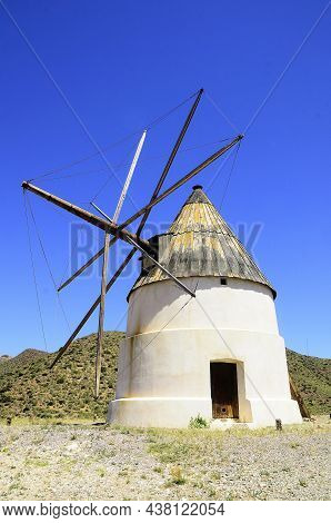 Old Mills To Process Wheat In Spain.