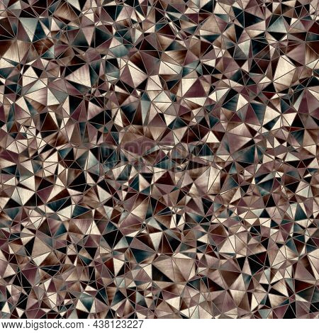 Seamless Random Triangle Pattern For Surface Pattern And Print