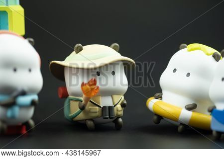 Bangkok, Thailand - November 1, 2021 : Selective Focus In A Cute Star Moly Tuo Tuo Wonder Ride Serie