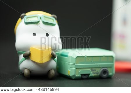 Bangkok, Thailand - November 1, 2021 : A Cute Toy Of Star Moly Tuo Tuo Wonder Ride Series Figure Bli