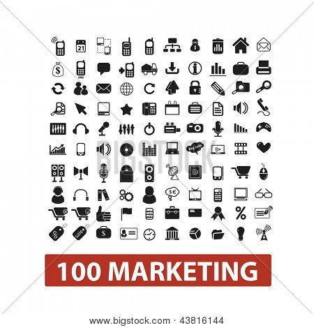 simgeler kümesi, pazarlama 100 vektör