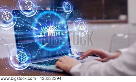 Business, Onsite Or Remote Working Concept, Copy Space. Freelancer