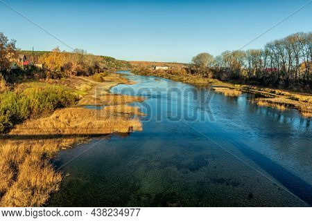 A Picturesque View Of The Banks Of The Sylva River. Photo Taken In Kurgur, Perm Territory, Russia.