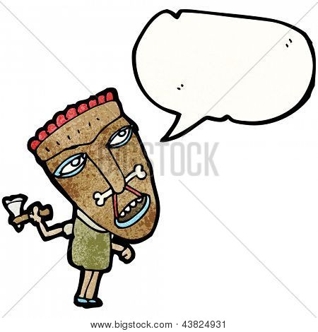 tegneserie shaman tribesman