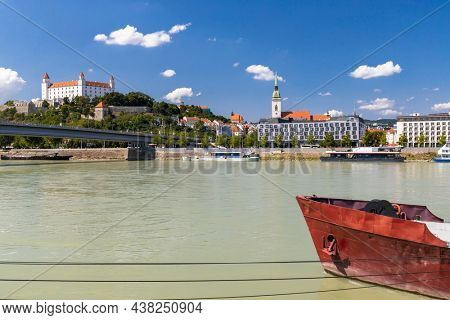 Bratislava castle and Danube river, Slovakia