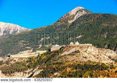 old fortification town Briancon in France
