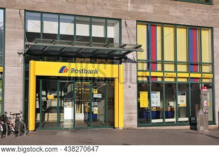 Essen, Germany - September 21, 2020: Postbank Branch In Essen, Germany. Deutsche Postbank Is A Large