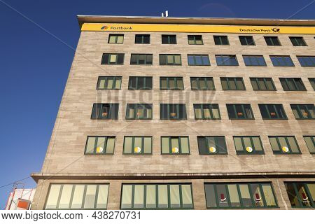 Essen, Germany - September 21, 2020: Postbank Building In Essen, Germany. Deutsche Postbank Is A Lar