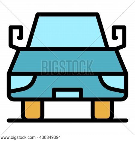 Car Machine Icon. Outline Car Machine Vector Icon Color Flat Isolated