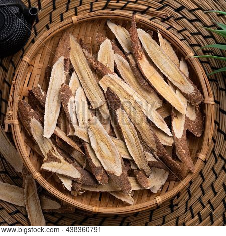 Chinese Herbal Medicine Astragalus Root.