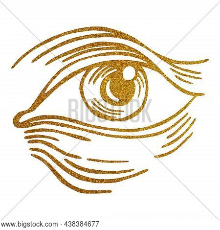 Eye Of Providence. Masonic Symbol. All Seeing Eye Inside Triangle Pyramid. New World Order. Sacred G