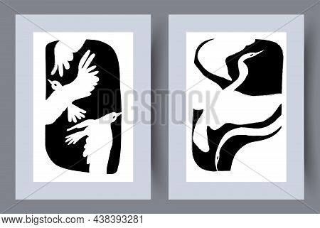 Printable Wall Art Vector Poster Set Vector.