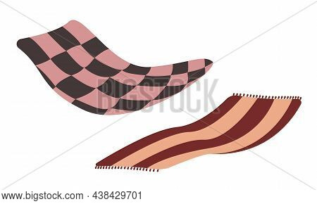 Set Of Two Cute Different Colors Plaids