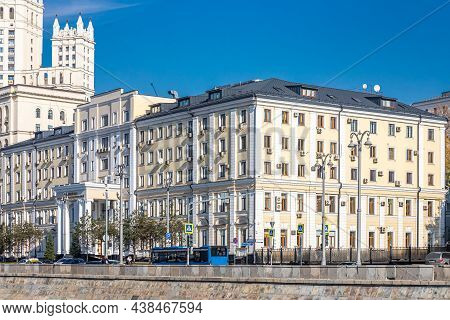 Moscow, Russia - October  14, 2021:  General View Of The Building Of The Union Of The Chamber Of Ind