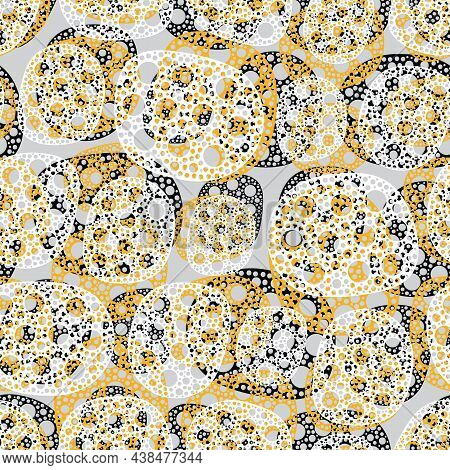 Abstract Scrabbled Seamless Pattern. Vector Wallpaper Design