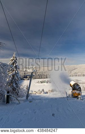 Winter landscape around Horni Mala Upa, Giant Mountains (Krkonose), Northern Bohemia, Czech Republic