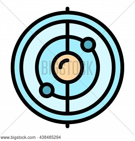 Instrument Gyroscope Icon. Outline Instrument Gyroscope Vector Icon Color Flat Isolated
